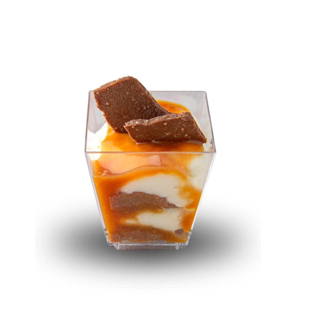 Verrine Cheesecake cu Caramel și Mousse Fin de Brânză