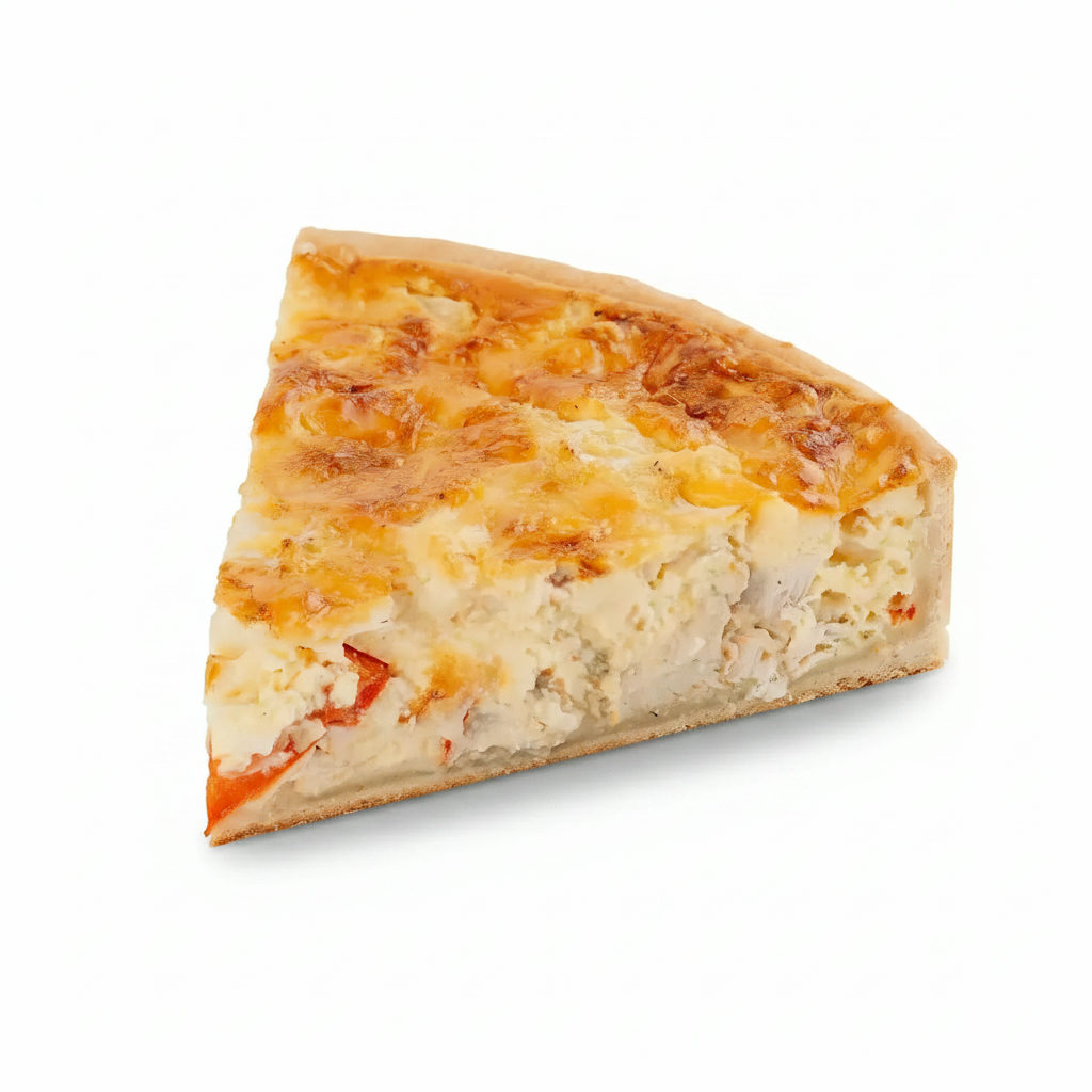 Quiche Artizanal "De Nouveau Mexique" cu Pui, Conopidă și Accente Picante de Ardei Iute