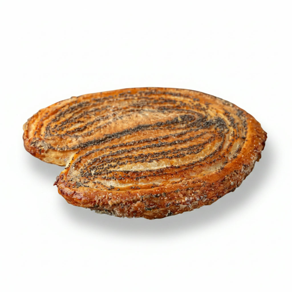 Palmier Foietaj cu Unt și Mac: Patiserie Artizanală Crocantă