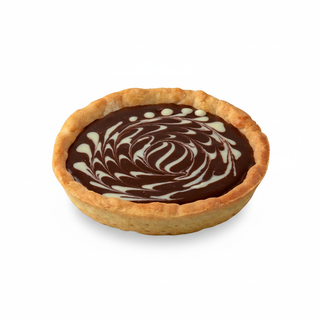 Tarteletă Franțuzească cu Ganache de Ciocolată Neagră și Aluat Fraged