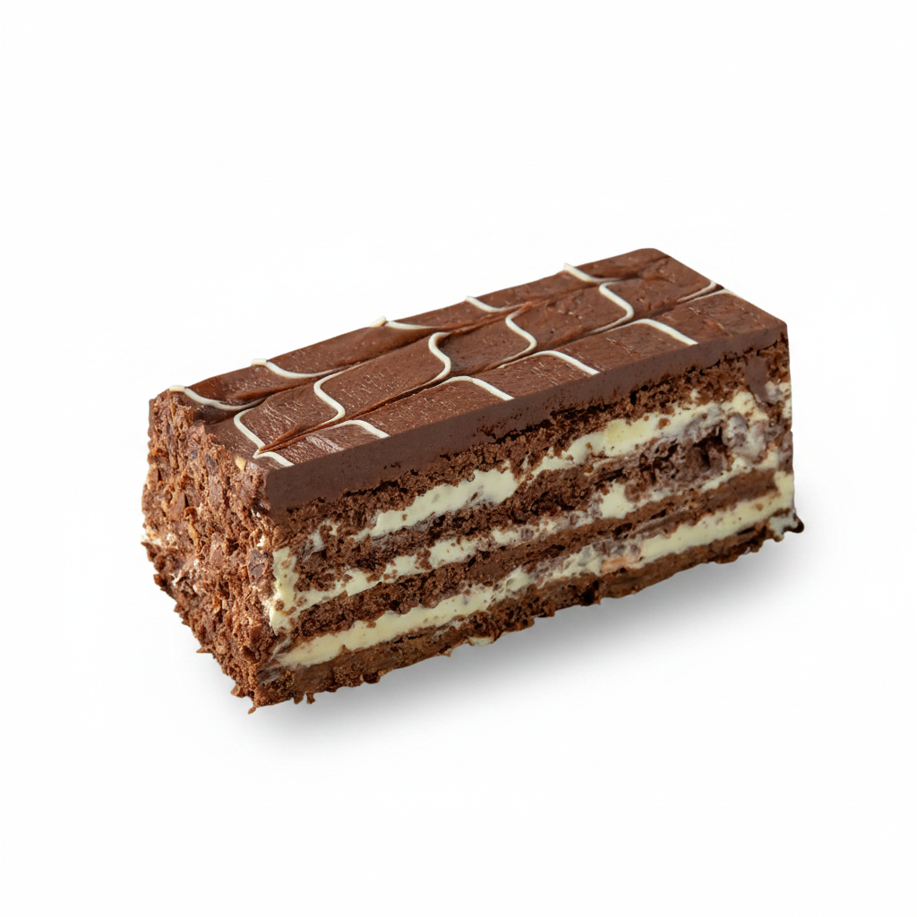 Prăjitură Marbré: Foietaj, Cremă de Ciocolată și Portocală