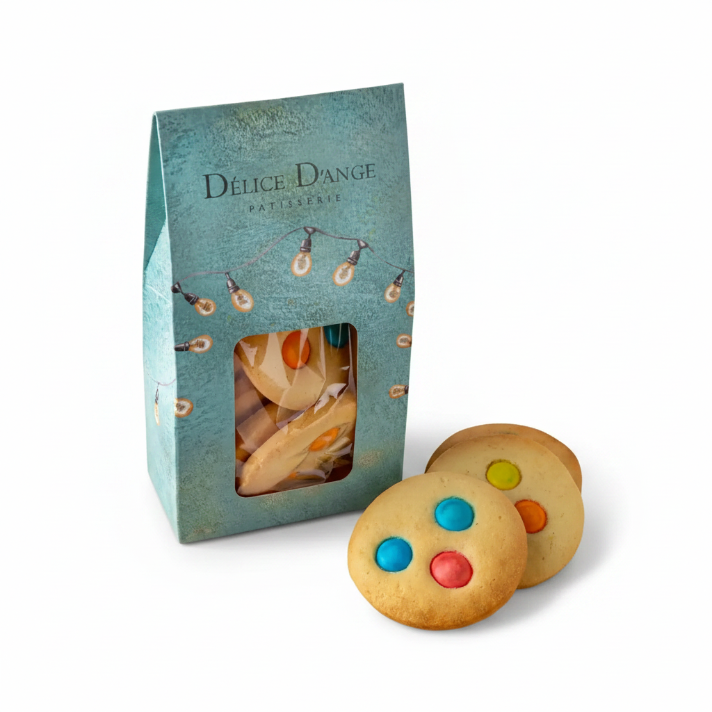 Biscuiți Artizanali cu Unt și M&M's, Rețetă Gourmet Délice d'Ange
