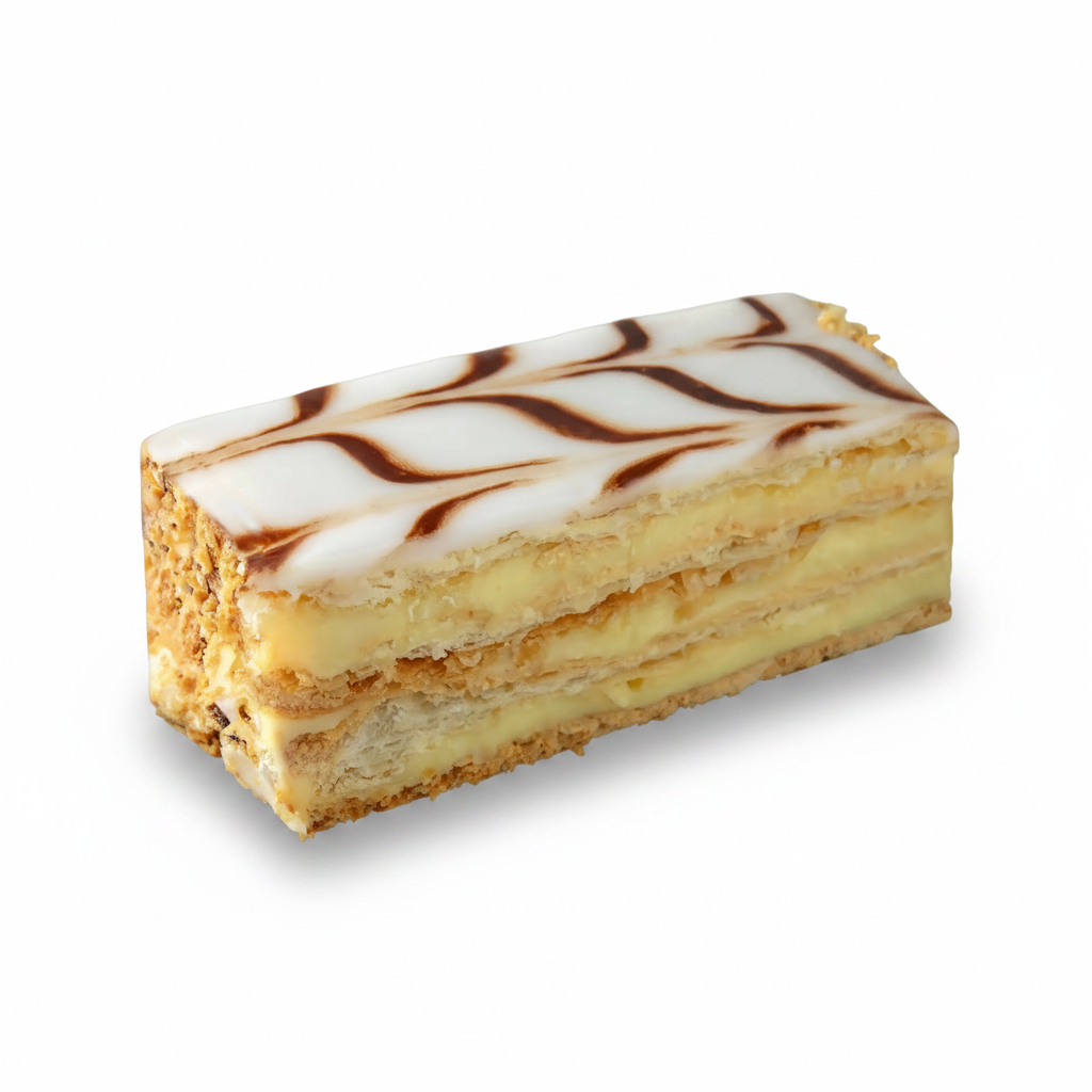 Authentic French Mille-Feuille avec Crème Pâtissière Puff Pastry Cake