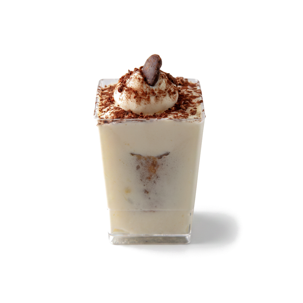 Authentic Tiramisu Verrine with Espresso-Soaked Savoiardi & Cocoa Shavings