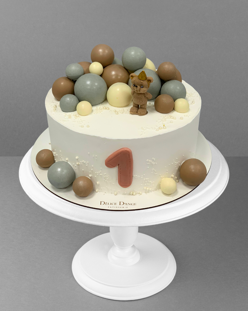 BZ010 Little bear with with multicolored spheres